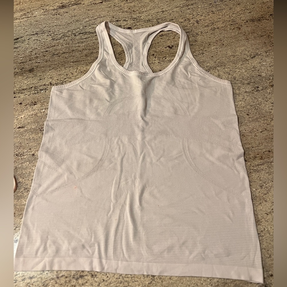 White Lululemon tank
